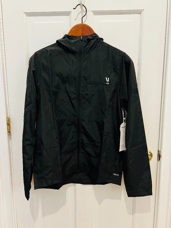 VUORI X Goldman Sachs Jacket Mens Small Daybreak Windbreaker Hooded Black